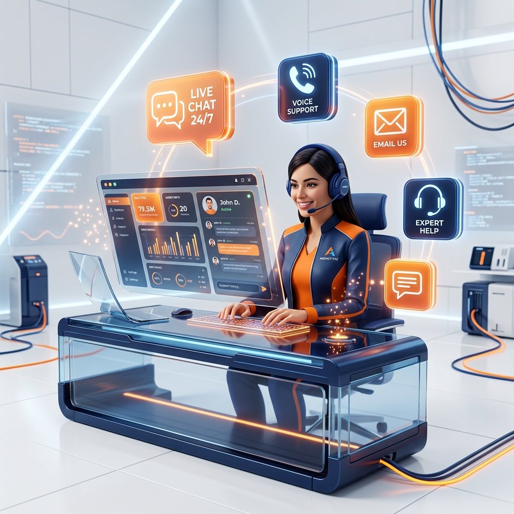 Siddhi WebTech Support Illustration