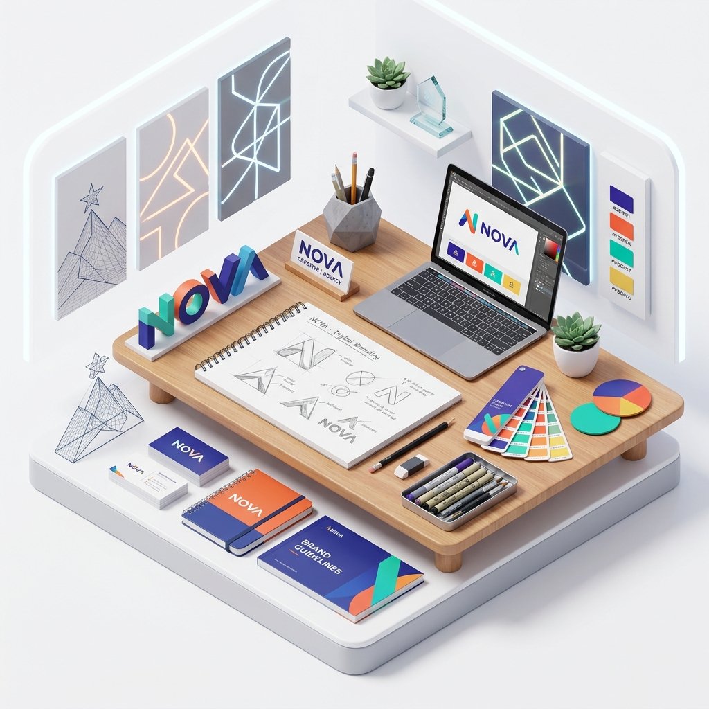 Logo & Brand Identity Design Mockup