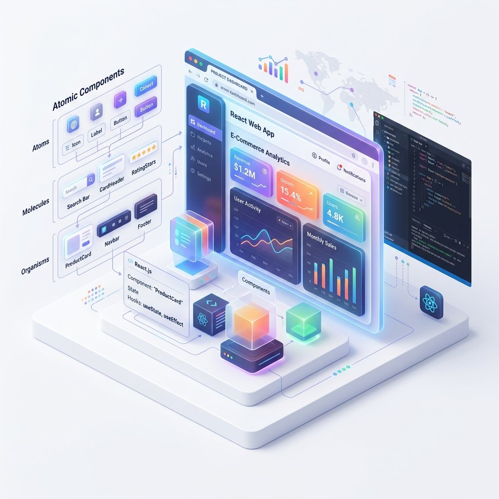 ReactJS Website Development Mockup