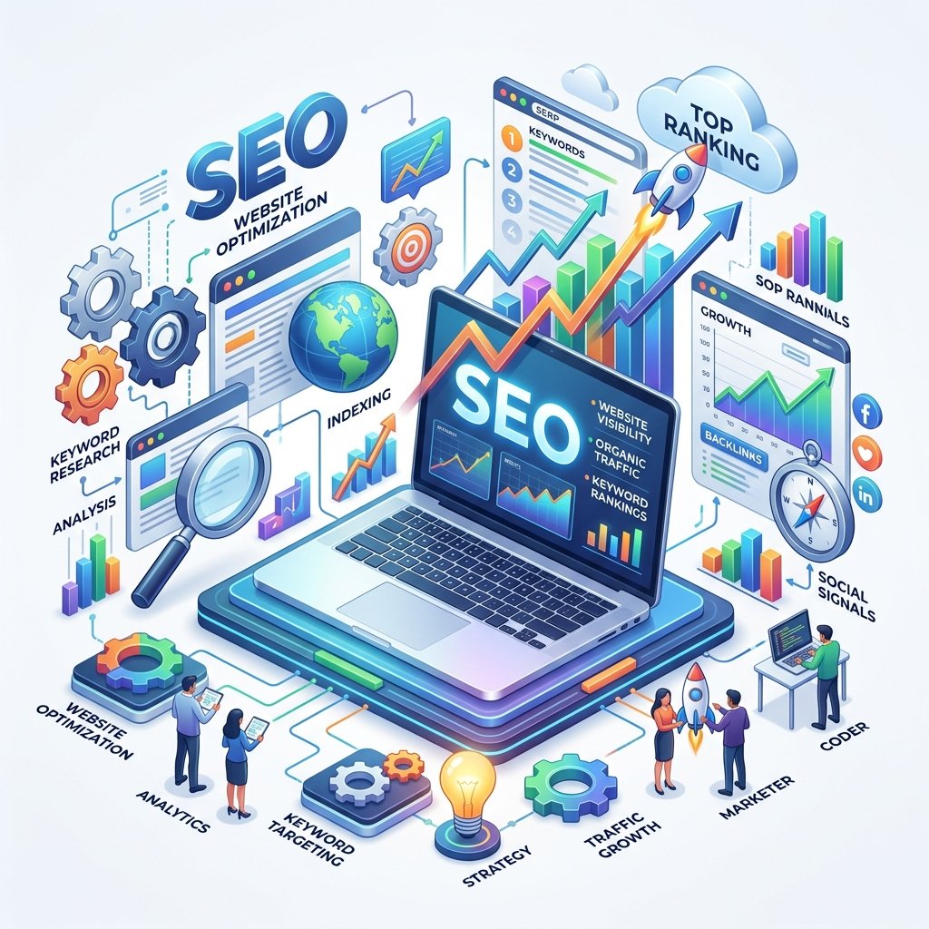 Search Engine Optimization Mockup