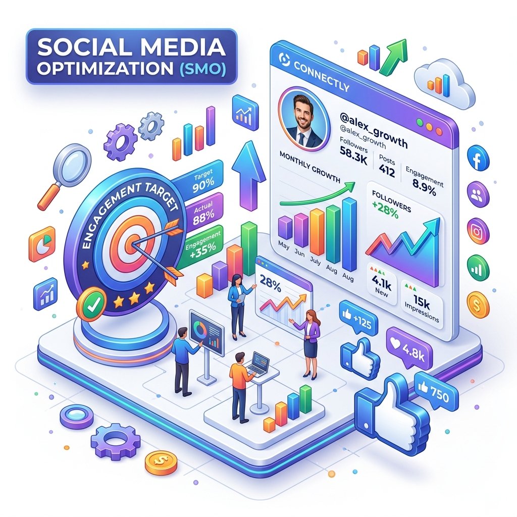 Social Media Optimization Mockup