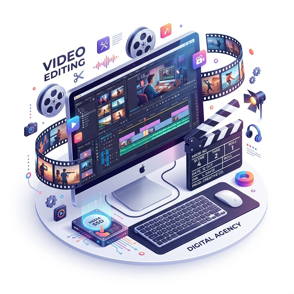 Video Editing Services Mockup
